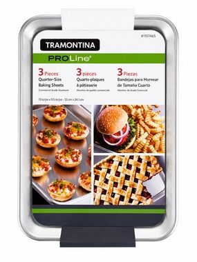 Tramontina PROLine 3pc Aluminum Quarter Baking Sheet Pan Set
